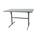 Mesa plegable rectangular de metal de 117 * 70 cm